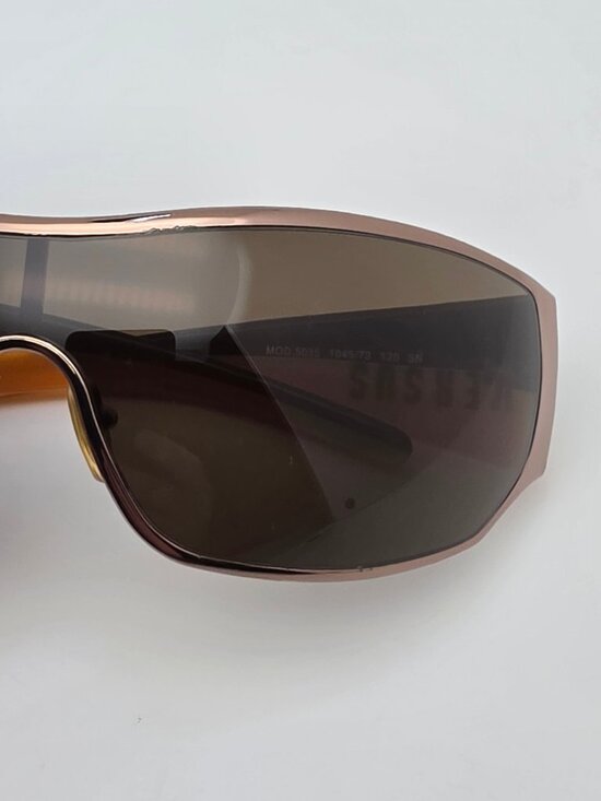 Versus by Versace Mod. 5035 1045/73 Bronze Frame Brown Lens Shield Sunglasses main image 11